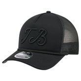 Tampa Bay Rays City Initial 9FORTY A-Frame M-Crown Adjustable Trucker Hat - Black | New Era