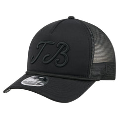 Tampa Bay Rays City Initial 9FORTY A-Frame M-Crown Adjustable Trucker Hat - Black | New Era