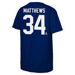 Auston Matthews Toronto Maple Leafs Outerstuff Youth Player Name & Number T-Shirt Blue