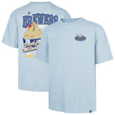 Milwaukee Brewers Ice Cream Parlor Foundation T-Shirt - Light Blue | 47 brand