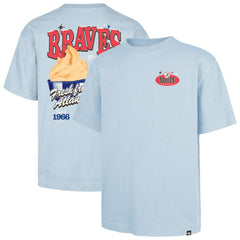 Atlanta Braves Ice Cream Parlor Foundation T-Shirt - Light Blue | 47 brand