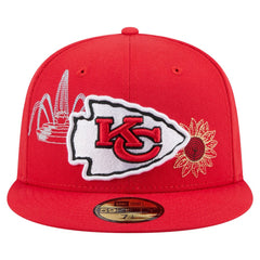 Kansas City Chiefs New Era State Stitch 59FIFTY Fitted Hat - Red outlet