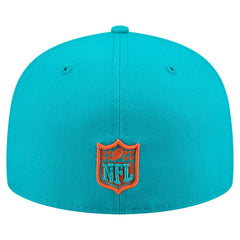 Miami Dolphins New Era State Stitch 59FIFTY Fitted Hat - Aqua cheap