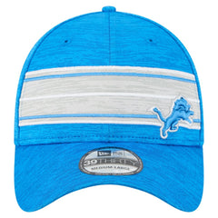 Detroit Lions New Era Stripes 39THIRTY Flex Hat - Blue for sale