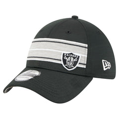 Las Vegas Raiders New Era Stripes 39THIRTY Flex Hat - Black cheap