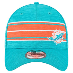 Miami Dolphins New Era Stripes 39THIRTY Flex Hat - Aqua for sale