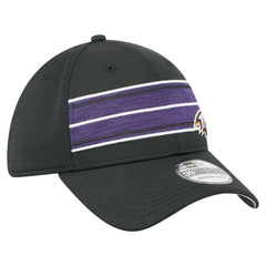 Baltimore Ravens New Era Stripes 39THIRTY Flex Hat - Black sale