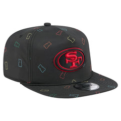San Francisco 49ers New Era Gummy Golfer Snapback Hat - Black on sale