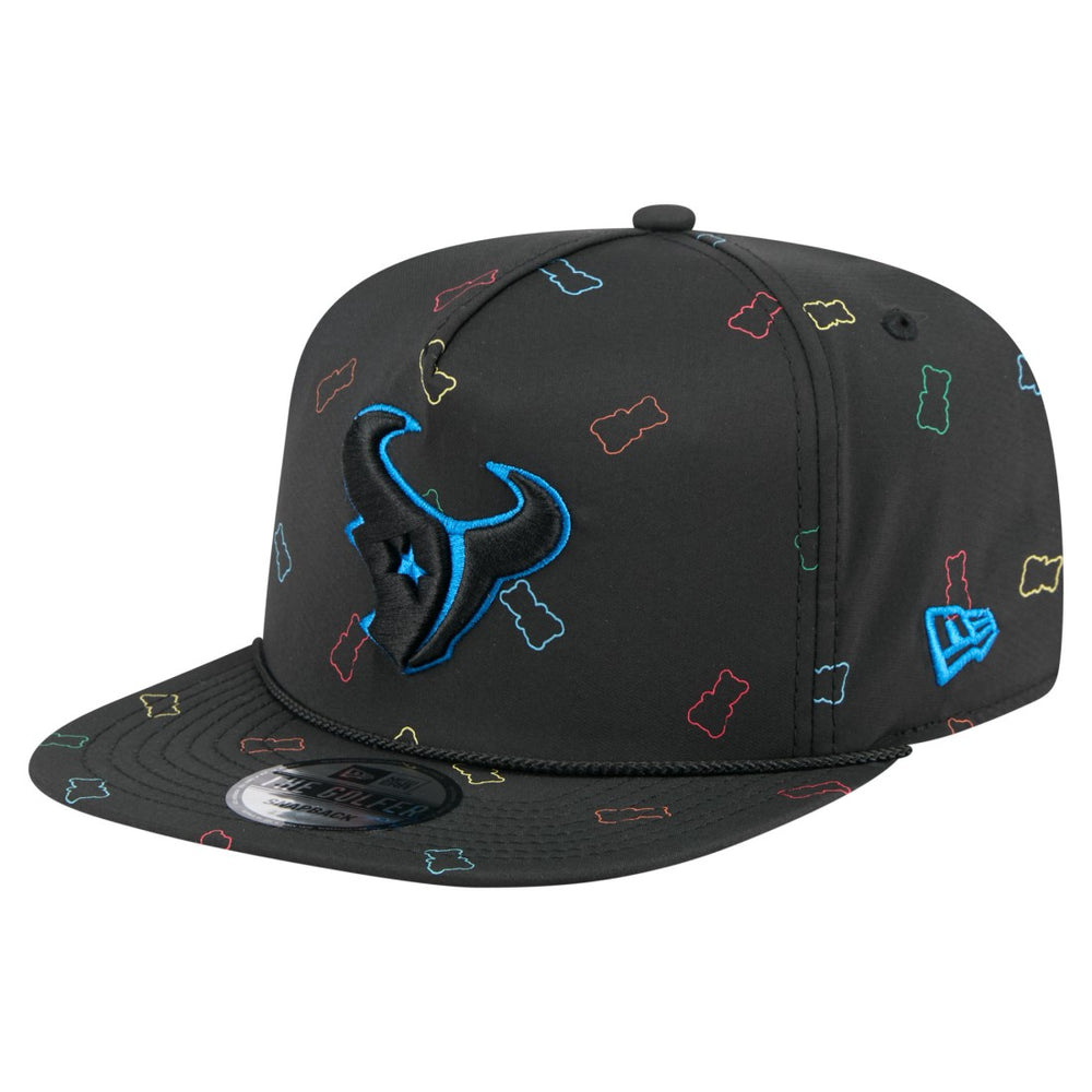 Houston Texans New Era Gummy Golfer Snapback Hat - Black sale