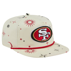 San Francisco 49ers New Era Celestial Golfer Snapback Hat - Cream outlet