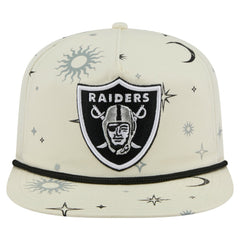 Las Vegas Raiders New Era Celestial Golfer Snapback Hat - Cream sale