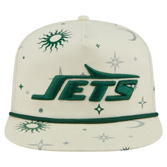 New York Jets New Era Celestial Golfer Snapback Hat - Cream for sale