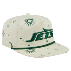 New York Jets New Era Celestial Golfer Snapback Hat - Cream for sale