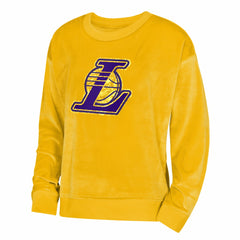 Los Angeles Lakers Outerstuff Youth Girls Step Back Sweatshirt - Gold sale