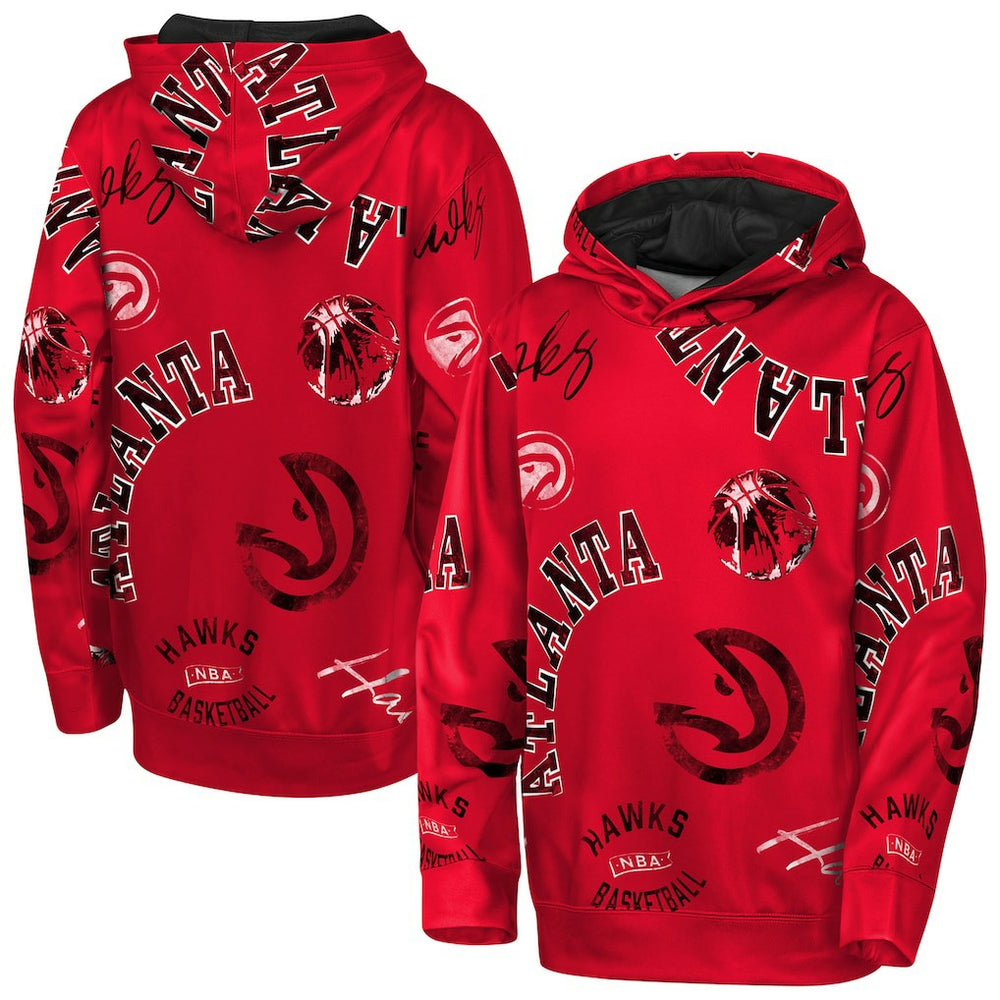 Atlanta Hawks Outerstuff Youth Moving Violation Hoodie - Red sale
