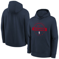Washington Wizards Youth 2025/26 Club Fleece Practice Hoodie - Navy | Nike sale