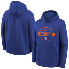 New York Knicks Youth 2025/26 Club Fleece Practice Hoodie - Blue | Nike on sale