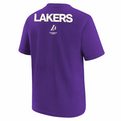 Los Angeles Lakers Jordan Brand Youth Courtside Statement 85 T-Shirt - Purple discount