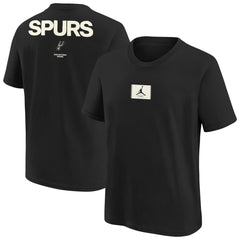 San Antonio Spurs Jordan Brand Youth Courtside Statement 85 T-Shirt - Black on sale