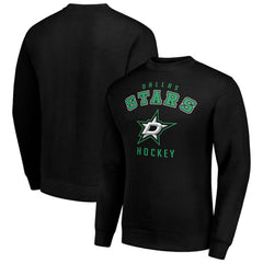 Dallas Stars Men's Starter Team Logo Fleece Pullover Sweatshirt Black