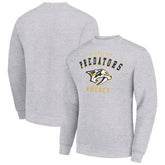 Nashville Predators Men's Starter Team Logo Fleece Pullover Sweatshirt Heather Gray