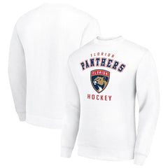 Florida Panthers Men's Starter Team Logo Fleece Pullover Sweatshirt White