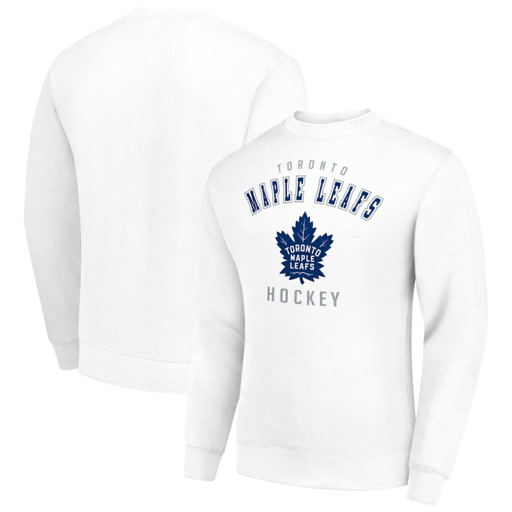 Toronto Maple Leafs Men's Starter Team Logo Fleece Pullover Sweatshirt White