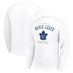 Toronto Maple Leafs Men's Starter Team Logo Fleece Pullover Sweatshirt White