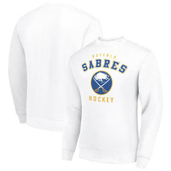 Buffalo Sabres Men's Starter Team Logo Fleece Pullover Sweatshirt White