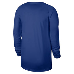 New York Knicks 2025/26 On-Court Flare Dri-FIT Practice Long Sleeve Tri-Blend T-Shirt - Blue | Nike cheap