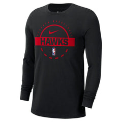 Atlanta Hawks Authentic Long Sleeve Practice T-Shirt - Black | Nike cheap