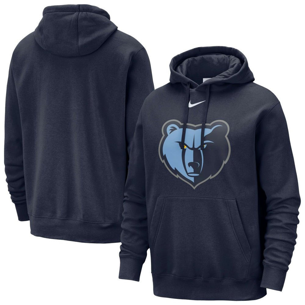 Memphis Grizzlies Essential Logo Club Pullover Hoodie - Navy | Nike sale