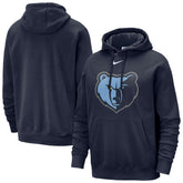 Memphis Grizzlies Essential Logo Club Pullover Hoodie - Navy | Nike sale