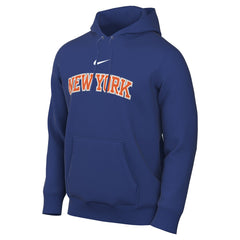 New York Knicks Sportswear Essential Wordmark Club Hoodie - Blue | Nike shop