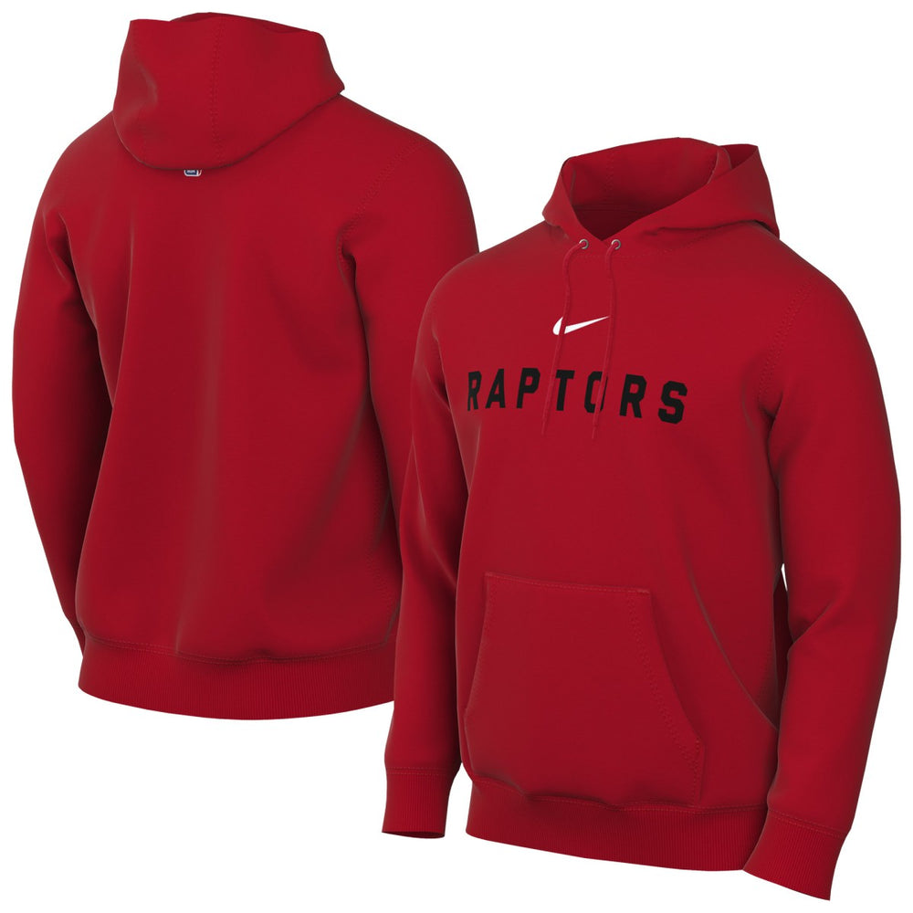 Toronto Raptors Sportswear Essential Wordmark Club Hoodie - Red | Nike discount