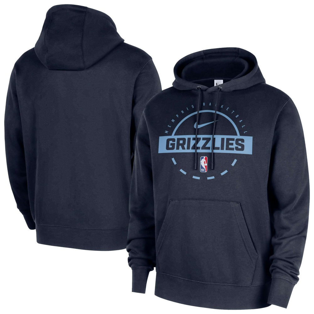 Memphis Grizzlies 2025/26 Authentic Practice Club Pullover Hoodie - Navy | Nike shop
