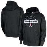 Minnesota Timberwolves 2025/26 Authentic Practice Club Pullover Hoodie - Black | Nike for sale