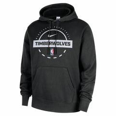 Minnesota Timberwolves 2025/26 Authentic Practice Club Pullover Hoodie - Black | Nike for sale