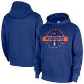 New York Knicks 2025/26 Authentic Practice Club Pullover Hoodie - Blue | Nike outlet