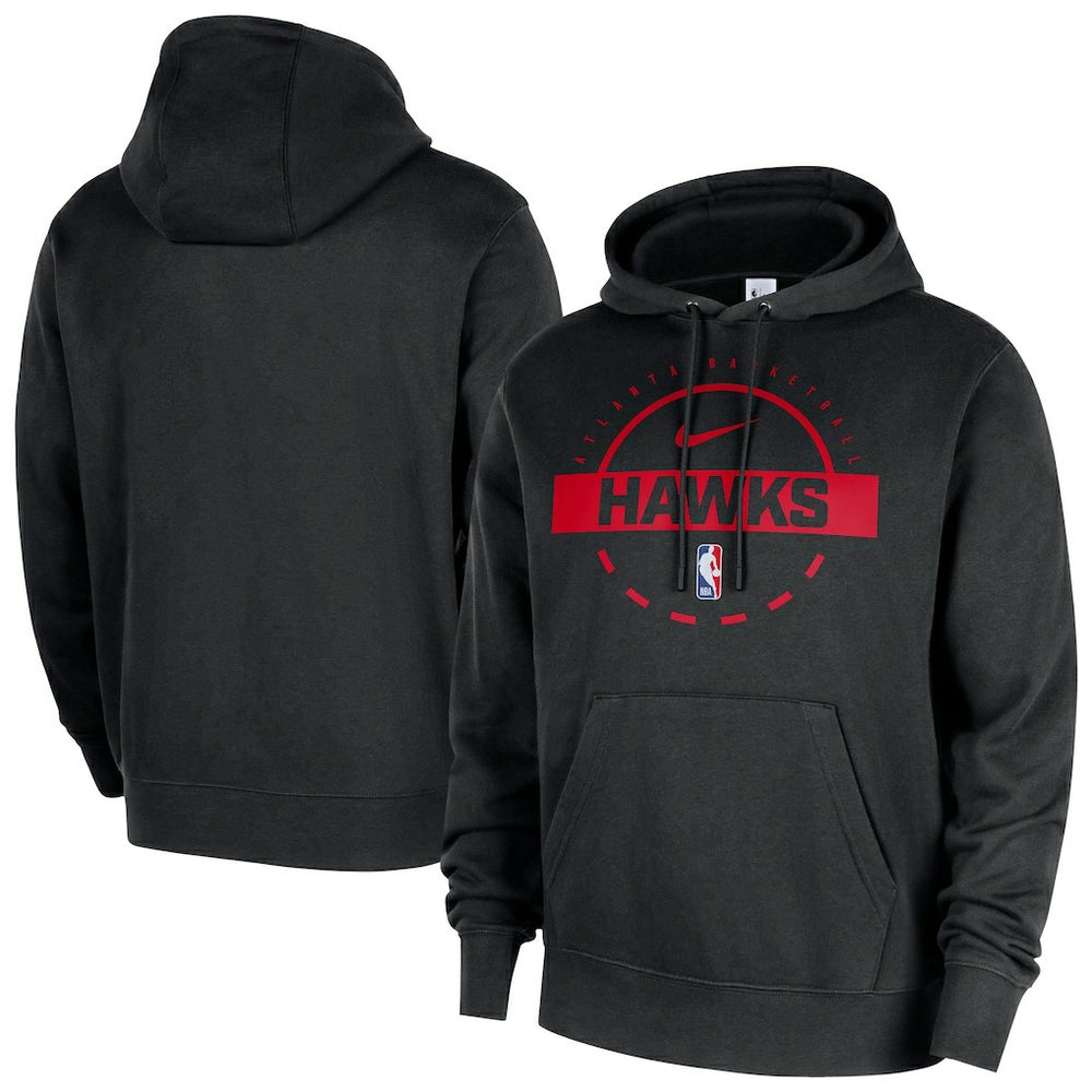 Atlanta Hawks 2025/26 Authentic Practice Club Pullover Hoodie - Black | Nike shop