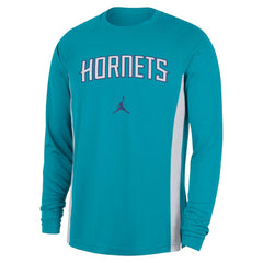 Charlotte Hornets Jordan Brand 2025/26 Authentic Pre-Game Legend Dri-FIT Long Sleeve Shooting Shirt - Teal on sale
