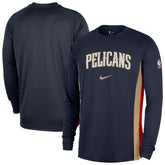 New Orleans Pelicans 2025/26 Authentic Pre-Game Legend Dri-FIT Long Sleeve Shooting Shirt - Navy | Nike cheap
