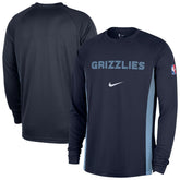 Memphis Grizzlies 2025/26 Authentic Pre-Game Legend Dri-FIT Long Sleeve Shooting Shirt - Navy | Nike on sale