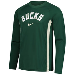 Milwaukee Bucks 2025/26 Authentic Pre-Game Legend Dri-FIT Long Sleeve Shooting Shirt - Hunter Green | Nike discount