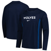 Minnesota Timberwolves 2025/26 Authentic Pre-Game Legend Dri-FIT Long Sleeve Shooting Shirt - Navy | Nike online