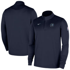 Minnesota Timberwolves 2025/26 Authentic Coaches Quarter-Zip Dri-Fit Top - Navy | Nike for sale