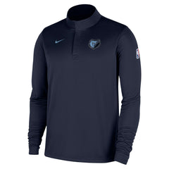 Memphis Grizzlies 2025/26 Authentic Coaches Quarter-Zip Dri-Fit Top - Navy | Nike on sale