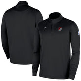 Portland Trail Blazers 2025/26 Authentic Coaches Quarter-Zip Dri-Fit Top - Black | Nike on sale
