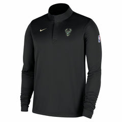 Milwaukee Bucks 2025/26 Authentic Coaches Quarter-Zip Dri-Fit Top - Black | Nike online