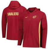 Cleveland Cavaliers Authentic On Court Zone Quarter-Zip Dri-FIT Hoodie Jacket sale - Wine | Nike discount